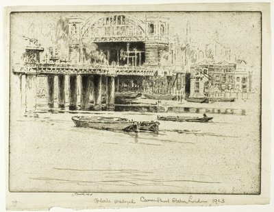 Stazione di Cannon Street, dal Fiume da Joseph Pennell