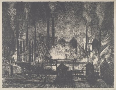 Cambio turno, Charleroi da Joseph Pennell