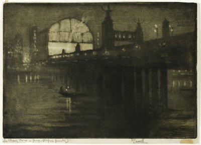 Charing Cross di Notte da Joseph Pennell