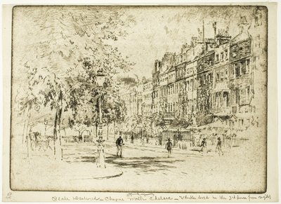 Cheyne Walk, Chelsea da Joseph Pennell