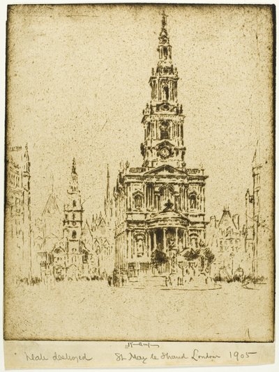 Chiesa di Santa Maria-le-Strand da Joseph Pennell