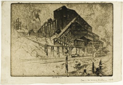 Carbone—Il frantoio torreggiante da Joseph Pennell