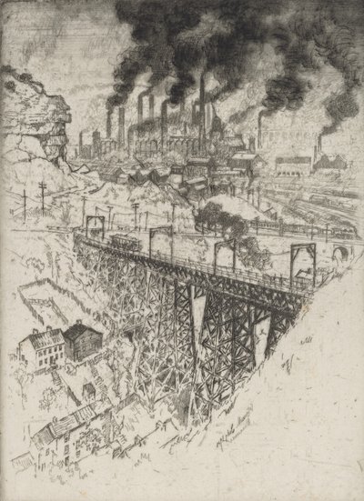 Edgar Thomson Works, Bessemer, 1909 da Joseph Pennell