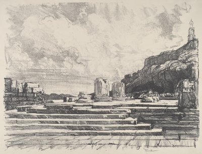 Eleusi, il pavimento del tempio da Joseph Pennell