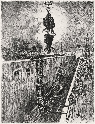 Fine della giornata: Gatun Lock, tavola VII da 