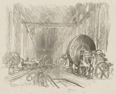 Lavoro di guerra inglese: La basilica della guerra da Joseph Pennell