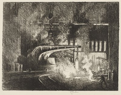 Lavoro di guerra inglese: Il passeggino da Joseph Pennell