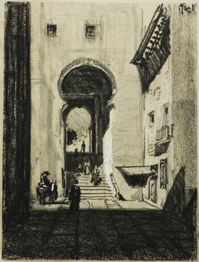 Ingresso a Zocodover, Toledo da Joseph Pennell