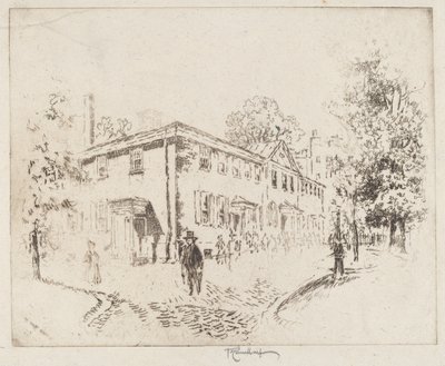 Quarta Strada, Casa di Riunione, Filadelfia da Joseph Pennell