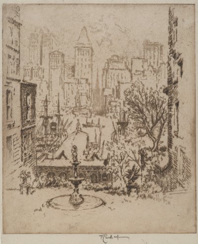 Da Clark Street a Wall Street, 1924 da Joseph Pennell