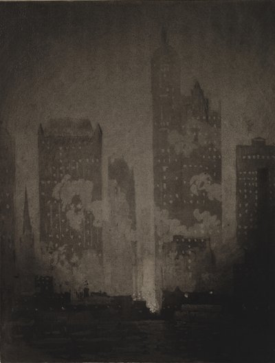 Dal traghetto di Cortlandt Street da Joseph Pennell