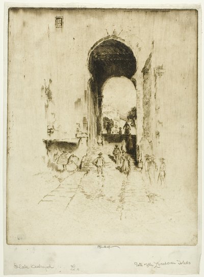 Porta dello Zocodovar, Toledo da Joseph Pennell