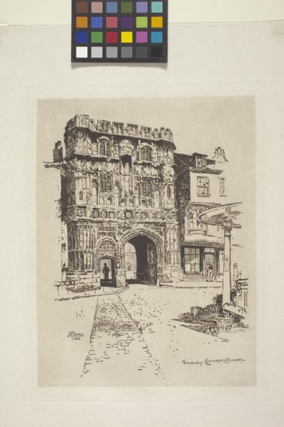 Porta della Cattedrale di Canterbury da Joseph Pennell
