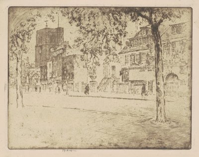 Casa dove morì Whistler da Joseph Pennell