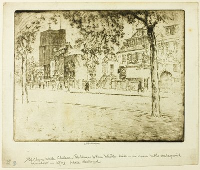Casa Dove Morì Whistler da Joseph Pennell