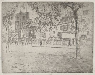 Casa dove morì Whistler, 1904 da Joseph Pennell