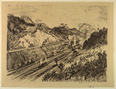 Nel taglio a Las Cascadas da Joseph Pennell
