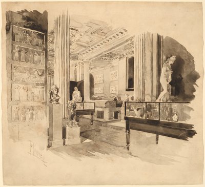 Interno, Fitzwilliam Museum da Joseph Pennell