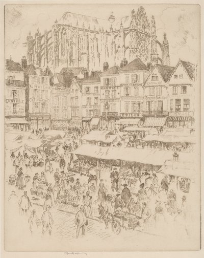 La Place, Beauvais da Joseph Pennell