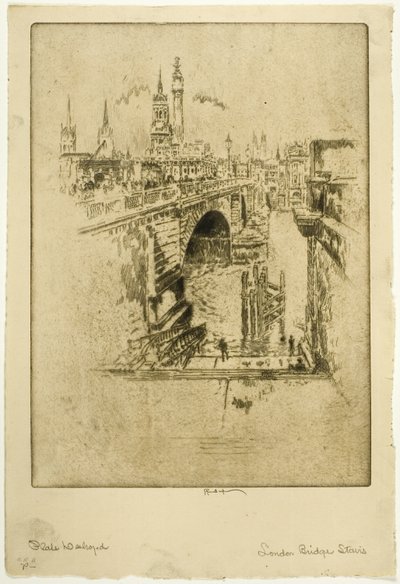 Scale del Ponte di Londra da Joseph Pennell