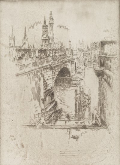 Scale del London Bridge da Joseph Pennell