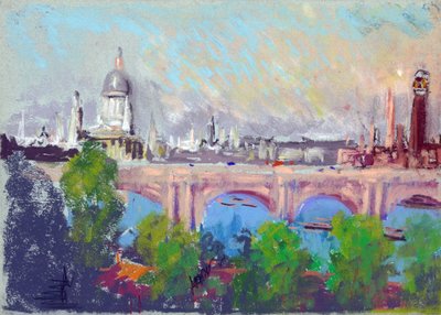 Londra sopra il ponte di Waterloo da Joseph Pennell