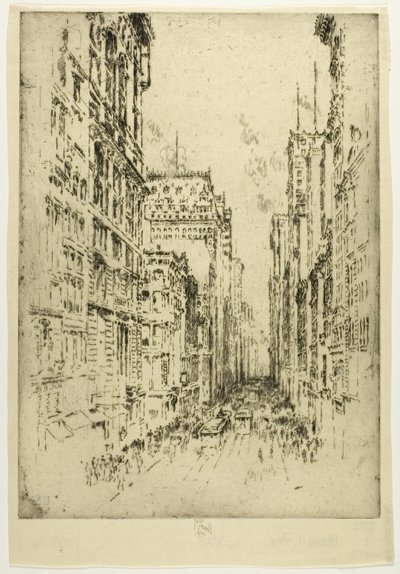 Broadway inferiore da Joseph Pennell