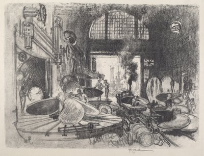 Produzione di pale per eliche, 1917 da Joseph Pennell