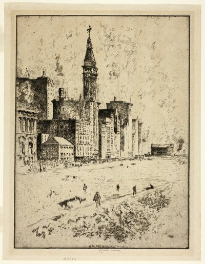 Viale Michigan, Chicago (La città sporca) da Joseph Pennell