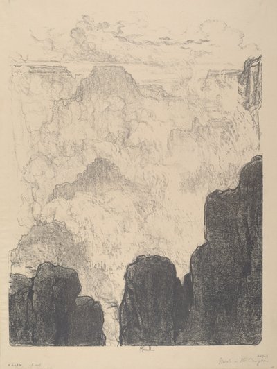 Nebbie nel Canyon, No.II da Joseph Pennell