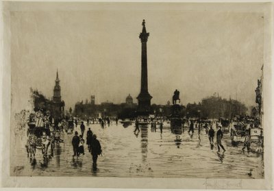 Monumento a Nelson, Trafalgar Square, Londra da Joseph Pennell
