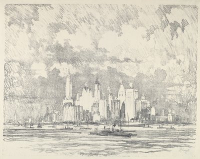 New York da Ellis Island da Joseph Pennell