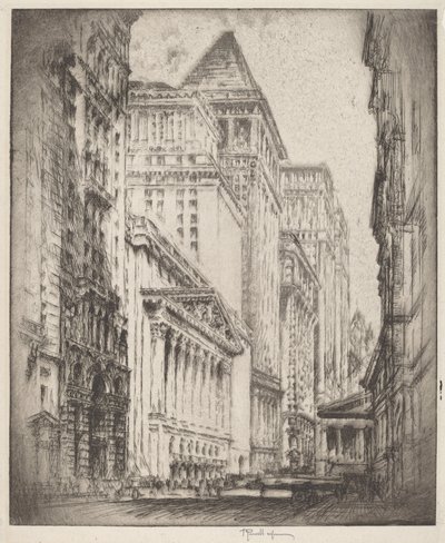Borsa di New York da Joseph Pennell