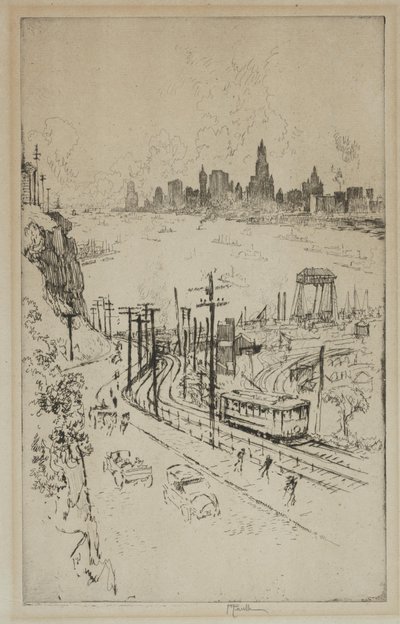 New York, dal New Jersey da Joseph Pennell
