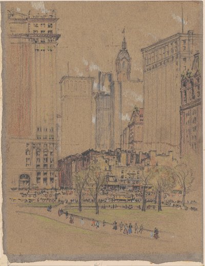 New York, il vecchio e il nuovo da Joseph Pennell