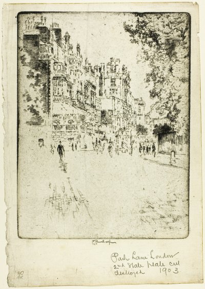 Park Lane da Joseph Pennell