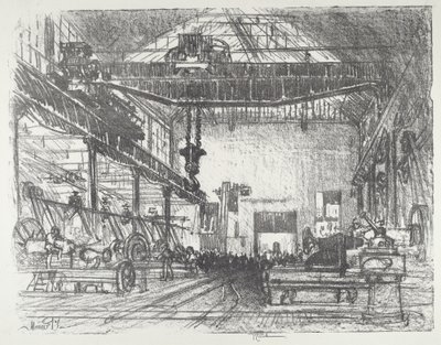 Piallatura di grandi conchiglie da Joseph Pennell