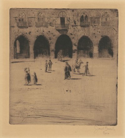 Piazza del Comune, Pistoia da Joseph Pennell