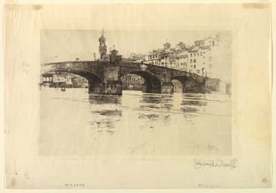 Ponte Santa Trinita, Firenze da Joseph Pennell