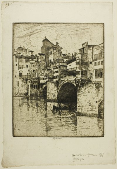 Ponte Vecchio, Firenze da Joseph Pennell