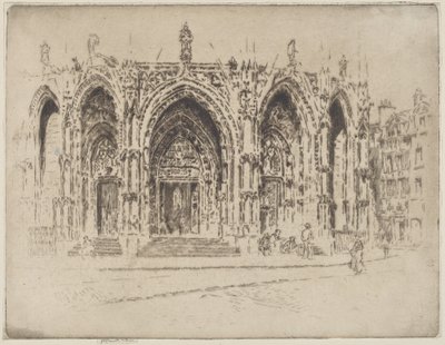 Portico di San Maclou, Rouen da Joseph Pennell