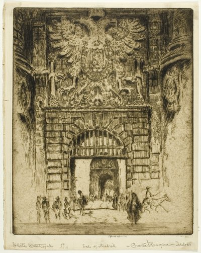 Portico di San Maclou, Rouen da Joseph Pennell