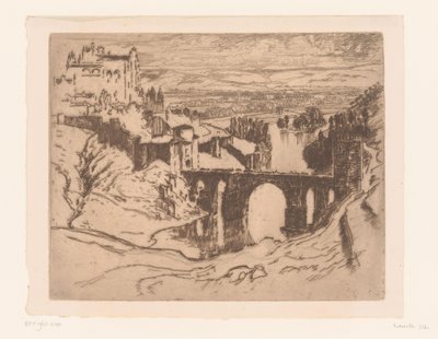 Puente de Alcántara a Toledo da Joseph Pennell