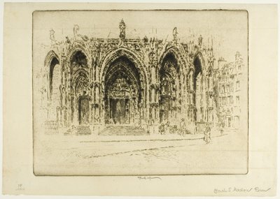 Puerta Visagara, Porta di Madrid, Toledo da Joseph Pennell