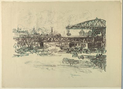 Stazione ferroviaria, Berlino da Joseph Pennell