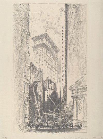 Ricostruzione di Broad Street da Joseph Pennell
