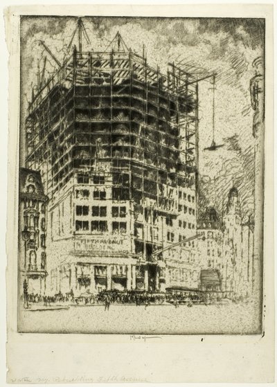 Ricostruzione della Quinta Strada da Joseph Pennell