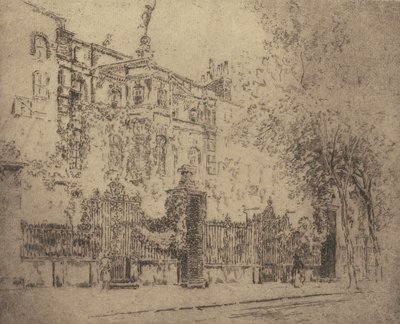 Casa di Rossetti da Joseph Pennell