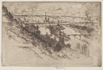 Rouen, da Bon Secours da Joseph Pennell