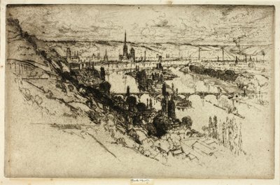 Rouen, da Bon Secours da Joseph Pennell